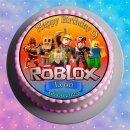 Tortenaufleger Tortendeko Fototorte Tortenbild Geburtstag Gamer Roblox Dynablocks RX01 (Zuckerpapier)