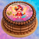 Tortenaufleger Tortendeko Fototorte Tortenbild Geburtstag Einschulung Taufe Fee Elfe Märchen FT23 (Zuckerpapier)