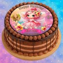 Tortenaufleger Tortendeko Fototorte Tortenbild Geburtstag Einschulung Taufe Fee Elfe Märchen FT25 (Zuckerpapier)