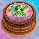 Tortenaufleger Tortendeko Fototorte Tortenbild Geburtstag Einschulung Taufe Fee Elfe Märchen FT26 (Zuckerpapier)