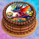 Tortenaufleger Tortendeko Fototorte Tortenbild Geburtstag Drache Dragon DR05 (Zuckerpapier)