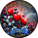 Tortenaufleger Tortendeko Fototorte Geburtstag rote...