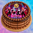 Tortenaufleger Tortendeko Fototorte Tortenbild Geburtstag Party CYBER SINS Girlband K-Pop KP07 (Zuckerpapier)