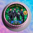 Tortenaufleger Tortendeko Fototorte Tortenbild Geburtstag Party NEON KNIGHTS Boyband K-Pop KP08 (Zuckerpapier)