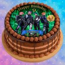 Tortenaufleger Tortendeko Fototorte Tortenbild Geburtstag Party NEON KNIGHTS Boyband K-Pop KP08 (Zuckerpapier)