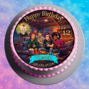 Tortenaufleger Tortendeko Fototorte Tortenbild Geburtstag Party Game On Gamer GO07 (Zuckerpapier)