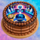 Tortenaufleger Tortendeko Fototorte Geburtstag Hobby Party Sport Bowling Bowlen BW07 (Zuckerpapier)