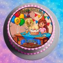 Tortenaufleger Tortendeko Fototorte Tortenbild Geburtstag Party Gamer Pixel Videospiel GO09 (Zuckerpapier)