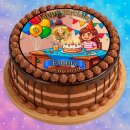 Tortenaufleger Tortendeko Fototorte Tortenbild Geburtstag Party Gamer Pixel Videospiel GO09 (Zuckerpapier)