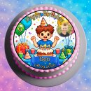 Tortenaufleger Tortendeko Fototorte Tortenbild Geburtstag Party Gamer Pixel Videospiel GO13 (Zuckerpapier)