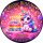 Tortenaufleger Tortendeko Fototorte Tortenbild Geburtstag Party Einhorn Luftballons Neon Regenbogen FT36 (Zuckerpapier)