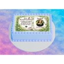 Tortenaufleger Konfirmation Buchform Greenery-Stil Botanisch Floral Aquarell Vintage K35