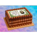 Tortenaufleger Konfirmation Buchform Greenery-Stil Botanisch Floral Aquarell Vintage K35