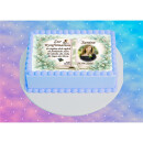 Tortenaufleger Konfirmation Buchform Eukalyptus Greenery-Sil Floral Vintage Aquarell Botanisch K36