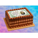 Tortenaufleger Konfirmation Buchform Eukalyptus Greenery-Sil Floral Vintage Aquarell Botanisch K36