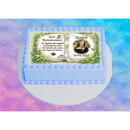 Tortenaufleger Kommunion Buchform Greenery-Stil Botanisch Floral Aquarell Vintage K35