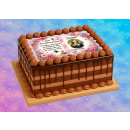 Tortenaufleger Konfirmation Buchform Blumen Floral Aquarell Pastell Vintage K37