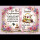 Tortenaufleger Konfirmation Buchform Blumen Floral Aquarell Pastell Vintage K37