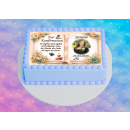 Tortenaufleger Konfirmation Buchform Blumen Floral Aquarell Pastell Vintage K38