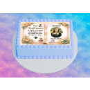 Tortenaufleger Konfirmation Buchform Blumen Floral Aquarell Pastell Vintage K38 DIN A4 mit Motiv ca. 28 cm breit x 20 cm hoch