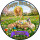 Essbarer Tortenaufleger Ostern & Geburtstag personalisiert – Tortenbild mit Name, Alter, Datum & eigenem Foto – runder Kuchenaufleger Osterhasen & Frühlingswiese – Größe wählbar, vorgestanzt – HA01