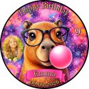 Essbarer Tortenaufleger | Capybara | Brille Kaugummi...