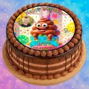 Essbarer Tortenaufleger Kackhaufen Emoji Party Lustig Geburtstag Foto personalisiert