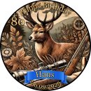 Tortenaufleger Hirsch | Runder Kuchenaufleger essbar |...