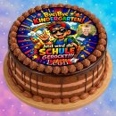 Tortenaufleger Schulbeginn | Runder Kuchenaufleger essbar | Personalisiert Name Datum Foto | Schulbeginn | Kindergarten Einschulung Rockstar | Zuckerpapier | Kinder | Größe wählbar