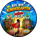 Essbarer Tortenaufleger Kindergartenabschied Schulanfang Superheld Comic Schulbeginn Foto personalisiert